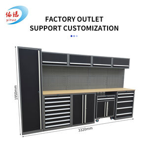 Yüksek kalite ucuz çok yönlü atölye garaj Metal takım dolabı aracı sepeti araba tamir çekmeceli çalışma masası - Product Image 4