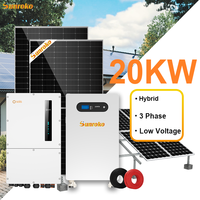 Système de stockage d'énergie solaire hybride Sunroko Odm 15Kw 18Kw 20Kw 22Kw 30Kw, système solaire photovoltaïque tout-en-un