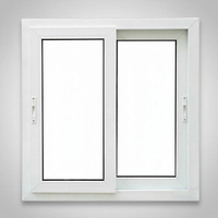 Ventana Corredera de PVC con Triple Acristalamiento, Ahorro Energético, Resistente a la Intemperie, Antirrobo, Diseño Moderno para Uso Exterior, Hotel, Sala de Estar