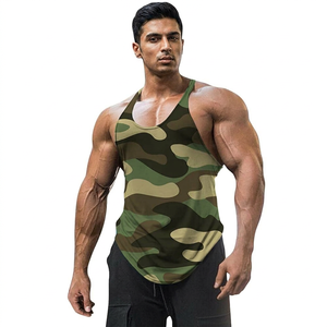 Débardeurs de sport en coton pour hommes, musculation, entraînement, fitness, sans manches, t-shirts musculaires - Product Image 1