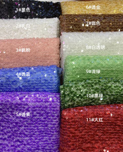 スパークルフレンチレースウェディングウエディングイブニングレース刺Embroidery生地ライトブラウンマーメイド透明クリスタル染めスパンコール生地