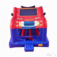 Parcours gonflable Rust Eze 95 pour enfants avec toboggan, jeux d'escalade et aire de jeux combinée, pour l'extérieur et la vente