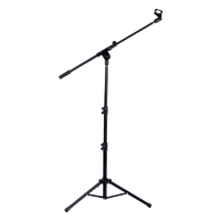 Support de microphone professionnel de haute qualité en gros - Métal + ABS Noir 51-186CM Hauteur flexible et durable