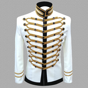 Blazer Brodé Noir Argenté et Blanc Or Grandes Tailles <span class=keywords><strong>Homme</strong></span> pour Scène DJ Chanteurs Nightclub – Veste de Costume Élégante - Product Image 3
