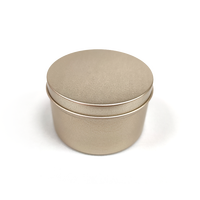 Stock de boîtes de conserve rondes en aluminium doré Pot de conserve Bocaux cosmétiques 5ml à 350ml Emballage aluminium métal aluminium