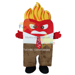 Funtoys Publicité Personnalisée Fury Evil Angry Gloomy Anxiety Emoticon Triste Mascotte Costume Peluche Carnaval Halloween pour Adulte - Product Image 2