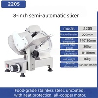 Nouvelle petite machine à trancher la viande, lame en acier inoxydable, épaisseur réglable, corps en aluminium, fonctionnement manuel portable pour la maison