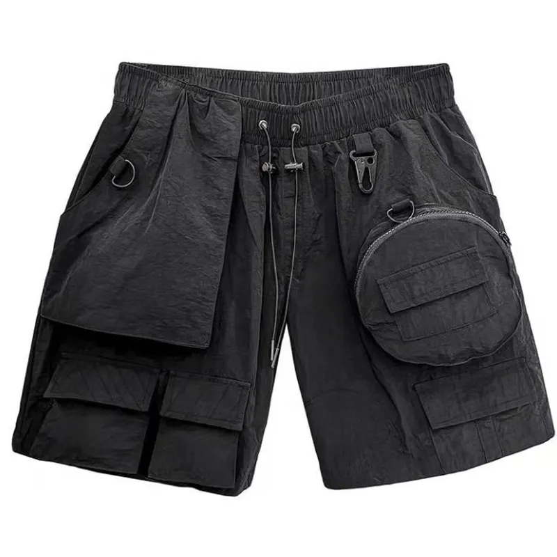 men's multi-pocket shorts nylon waterproof fabric new design style casual streetwear cargo shorts