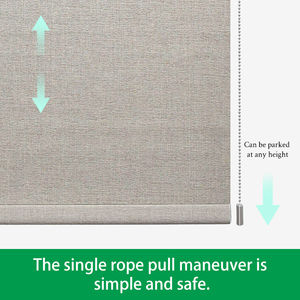 Günstige Wärme isolierung Doppels ch ichten Polyester Stoff WiFi Control Rollläden Jalousien für Heim und Büro - Product Image 5