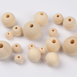 Perles en bois Crystal Tec 10mm 12mm 14mm 18mm 20mm 25mm rondes pour la fabrication de bracelets, coffret - Product Image 4