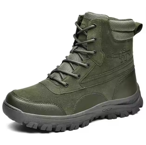 Botas tácticas ligeras para deportes al aire libre, color caqui/negro, modelo AS33, en stock. - Product Image 5