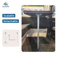 Pieds de table flexibles en alliage d'aluminium léger GuangRun (561-905)*40mm pour utilisation en voiture, marine et véhicule