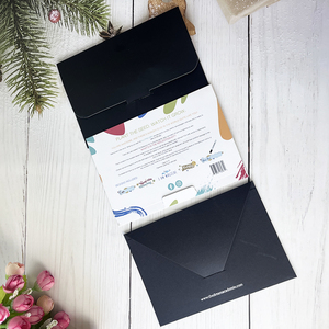 Tốt nhất bán biểu tượng tùy chỉnh thiết kế giấy đôi bên in ấn bưu thiếp thiệp chúc mừng Cảm ơn bạn thẻ với phong bì cho doanh nghiệp - Product Image 2