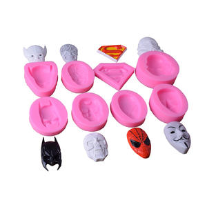 Tendencia silicona Fondant <span class=keywords><strong>Superman</strong></span> Anime imagen molde pastel decoración herramienta para arcilla polimérica Chocolate Cupcakes y dulces - Product Image 3