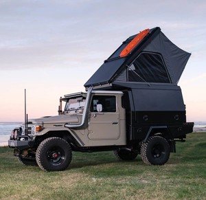 Carpa <span class=keywords><strong>de</strong></span> techo triangular <span class=keywords><strong>para</strong></span> camping Remaco Wholesale Overland, tipo clamshell rígido, color negro grisáceo, <span class=keywords><strong>de</strong></span> aluminio, <span class=keywords><strong>para</strong></span> 4 personas. - Product Image 2