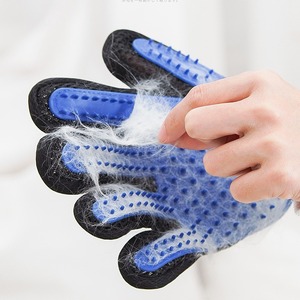 Gants de toilettage pour chat bleus, pour la main droite, avec peigne de massage et de démêlage pour chats, outil de toilettage pour animaux de compagnie - Product Image 1