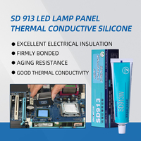 Graisse thermique conductrice en silicone blanc, monocomposant, haute conductivité thermique, mastic silicone utilisé dans les circuits imprimés d'appareils électroniques