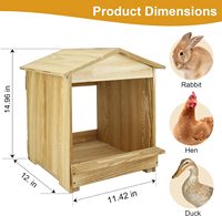 Nichoir mural moderne de luxe en bois pour poules, boîte à œufs portable et facile à assembler pour poulaillers, poules et canards, utilisation extérieure
