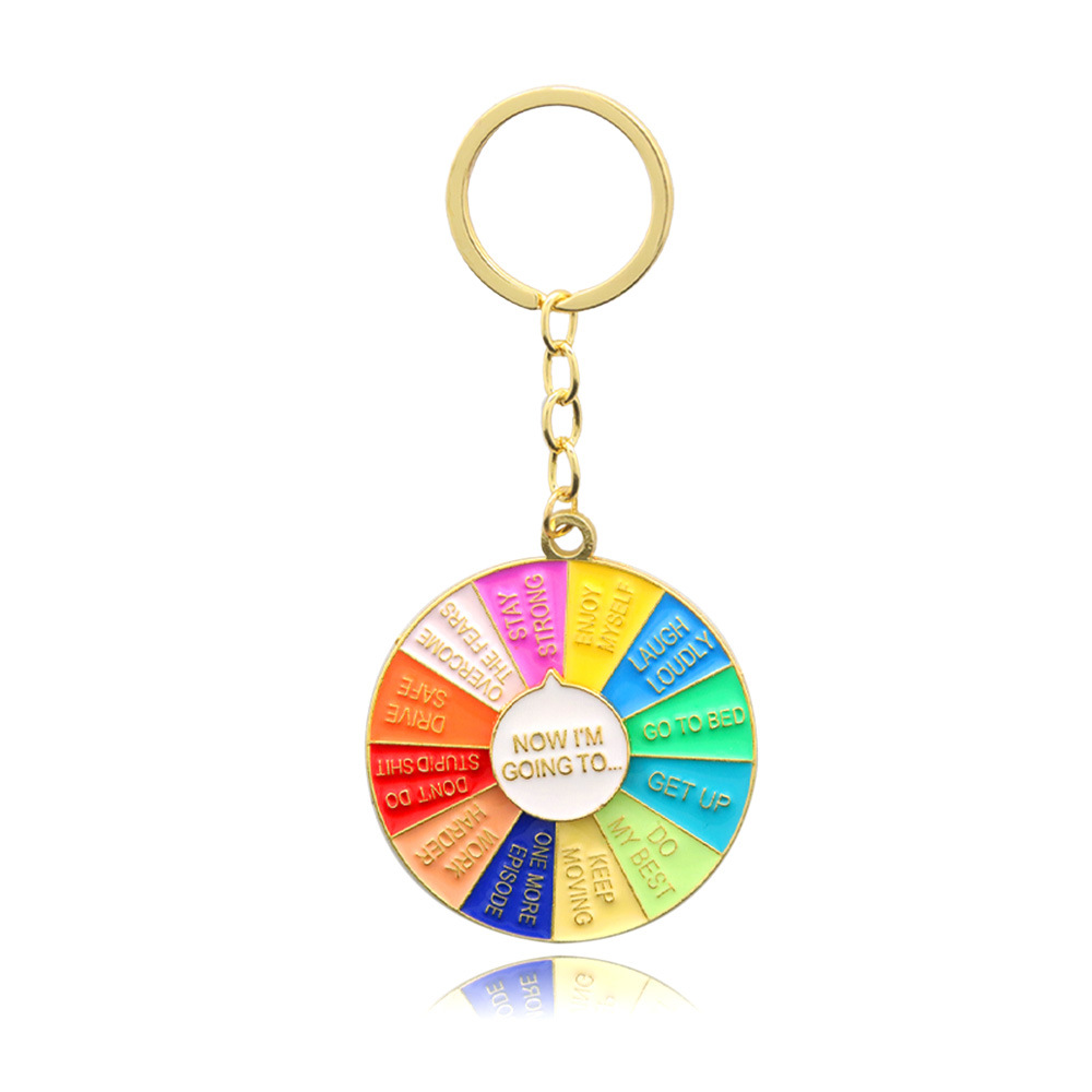 Rainbow turntable keychain