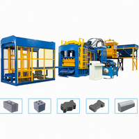 Machine automatique de fabrication de blocs de béton QT8-15, 15360 pièces par 8 heures, machine à briques à commande PLC
