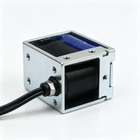 Electroimán de marco de empuje y tracción de carrera larga personalizado, solenoide de alta fuerza DC12V 24V 48V para automatización industrial