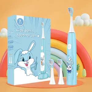 All'ingrosso portatile popolare cartone animato intelligente sonico spazzolino elettronico per bambini per bambini