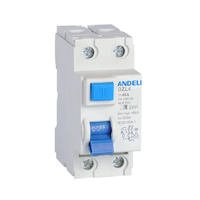 Disjoncteur différentiel ANDELI 4P 100mA AC DZL4 50/60Hz RCCB RCD ELCB électromagnétique de sécurité industrielle en plastique