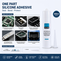 Silicone RTV Pratique à un Composant 300ml pour Fixation et Étanchéité de PCB, Silicone Élastique pour Réparation Électronique, Silicone Stable