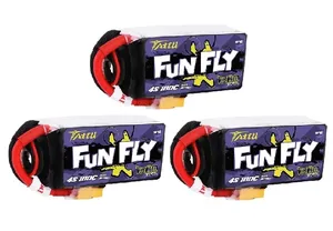 Batterie LiPo <span class=keywords><strong>TATTU</strong></span> <span class=keywords><strong>FUNFLY</strong></span> originale 14,8 V 1300 mAh 100C pour hélicoptère RC, quadricoptère, drone de course FPV, pièces de drone <span class=keywords><strong>4S</strong></span> UAV - Product Image 5
