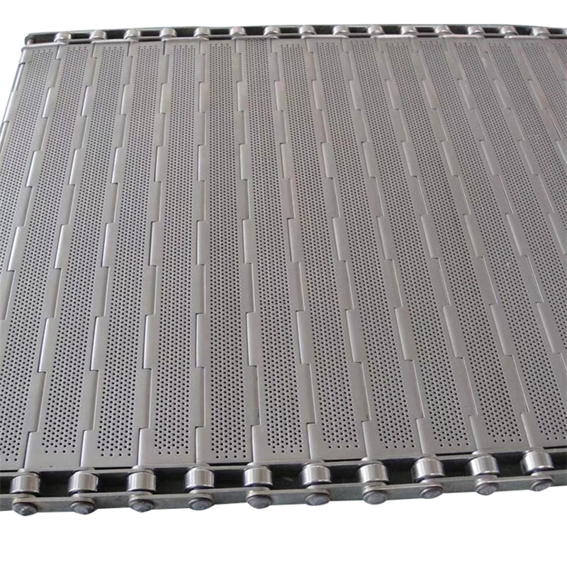SUS304 Stainless Steel Metal Perforated Chain Plate Conveyor Belt