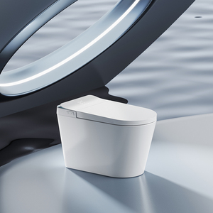 <span class=keywords><strong>WC</strong></span> intelligent U8 Standard sans limitation de pression d'eau, chasse d'eau par commande au pied, lumière d'ambiance, séchoir à air chaud, bidet domestique - Product Image 1