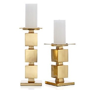 Bougeoir rond en métal de taille personnalisée de qualité supérieure support en fer de haute qualité excellent pour la décoration intérieure mariages-dernière conception - Product Image 2
