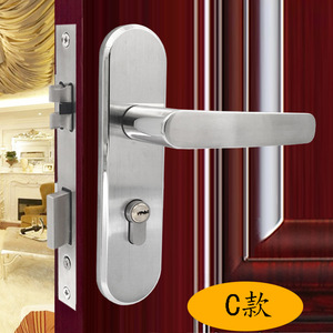 304 Stainless Steel Lever <b>Lock</b> For Interior Wooden <b>Doors</b> Brushed Polished Finish Modern Design <b>Bathroom</b> Bedroom Use - Product Image 3