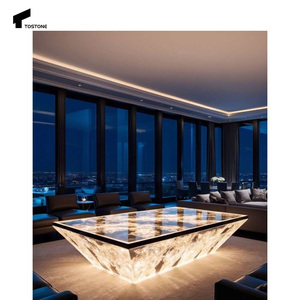 Tostone, mesa de comedor de café Onxy Natural de lujo personalizada <span class=keywords><strong>para</strong></span> sala de estar, comedor, hogar, apartamento, oficina, decoración interior - Product Image 5