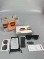Nouvelles lunettes caméra IA 3-en-1 avec traduction instantanée, lunettes intelligentes IA BT légères avec caméra traductrice