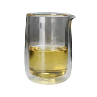 220ml nouveauté tasse à thé en verre à double paroi théière en verre borosilicate portable théière transparente de voyage avec infuseur à thé