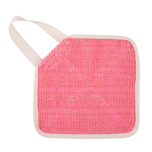 Natural Linen 20x20cm Square Strip Bath Towel Powerful Exfoliating Body Massage <b>Scrubber</b> <b>Face</b> Body Cleaning Tool for Children - Product Image 1