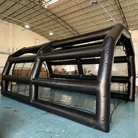 Cage gonflable portative faite sur commande de base-ball de 20 pieds et de 40 pieds Cages de frappe gonflables en PVC avec filet