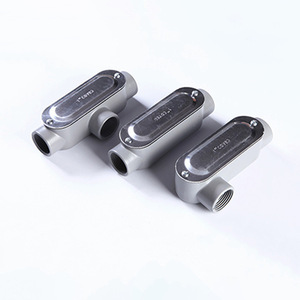 Caja de Conexiones de Aluminio Fundido a Presión IP65, Conexión Roscada, Anodizado Gris, Especificación 12-2 - Product Image 1