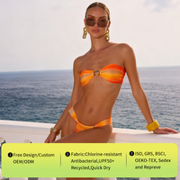 OEM ODM Custom Dames Bikini Set Groothandel Driehoek 2-delig Snel Droogend Ademend Anti-UV Plus Size Print Badkleding Rechtstreeks van de Fabriek