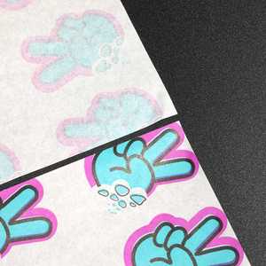 Feuilles de papier ciré personnalisées avec le symbole de la paix, papier d'emballage alimentaire résistant à la graisse pour sandwichs et hamburgers - Product Image 4