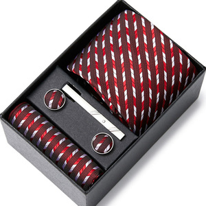 IStapromo Regalos: Set de Corbata y Pañuelo Cuadrado para Hombre, Ideal para Oficina, Negocios, Fiestas, en Caja de <span class=keywords><strong>Regalo</strong></span> para <span class=keywords><strong>Padre</strong></span> - Product Image 5