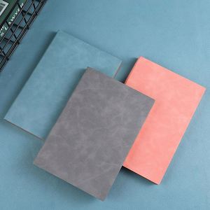 Hot Selling Promotion A5 Business Notebooks Customizable PU Leather Soft Cover Printed Thermal Binding Diary <b>Journals</b> Books - Product Image 4