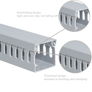Gaine de fil électrique décorative Ce ignifuge, <span class=keywords><strong>conduit</strong></span> de câblage en Pvc de couleur bleue - Product Image 2