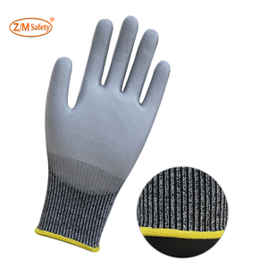 Excellente dextérité et respirabilité Gants HPPE anti coupure 5 confortables et doux avec revêtement en PU - Product Image 4