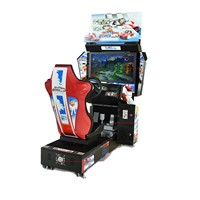 Máquina de Juego Arcade Comercial de Carreras de Latón, Simulador de Conducción Operado con Monedas con Asiento Dinámico para Centro de Juegos