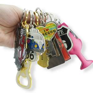 Porte-clés en caoutchouc 2D personnalisé avec logo et étiquette, prix de gros - Product Image 4