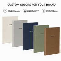 Cuaderno Personalizado A5 con Tapa de Lino y Tapa Dura, 80 Hojas, Diario para Estudiantes Escolares, Proveedor de Impresión de Logotipos al por Mayor