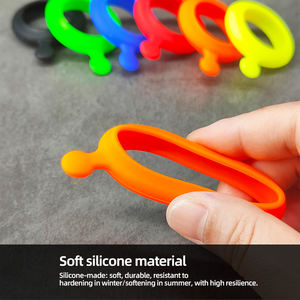 Accesorio de silicona para aparejos de pesca, carrete protector de carrete giratorio, tapón de línea de modificación anticolisión - Product Image 4