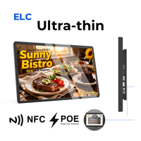 WF2485T Pantalla Digital Signage Ultrafina de 24 Pulgadas con NFC, POE, WIFI6, Android 13 y Diseño Moderno